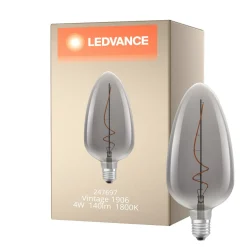 Ledvance Vintage 1906 LED E27 Kronljus Klar 4W 140lm - 818 Extra Varm Vit | Dimbar - Ersättare 15W