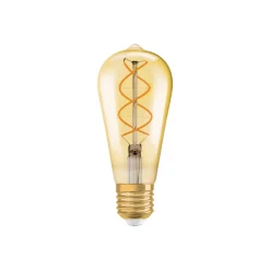 Ledvance Vintage 1906 LED E27 Päron Guld 4W 300lm - 820 Extra Varm Vit | Dimbar - Ersättare 25W