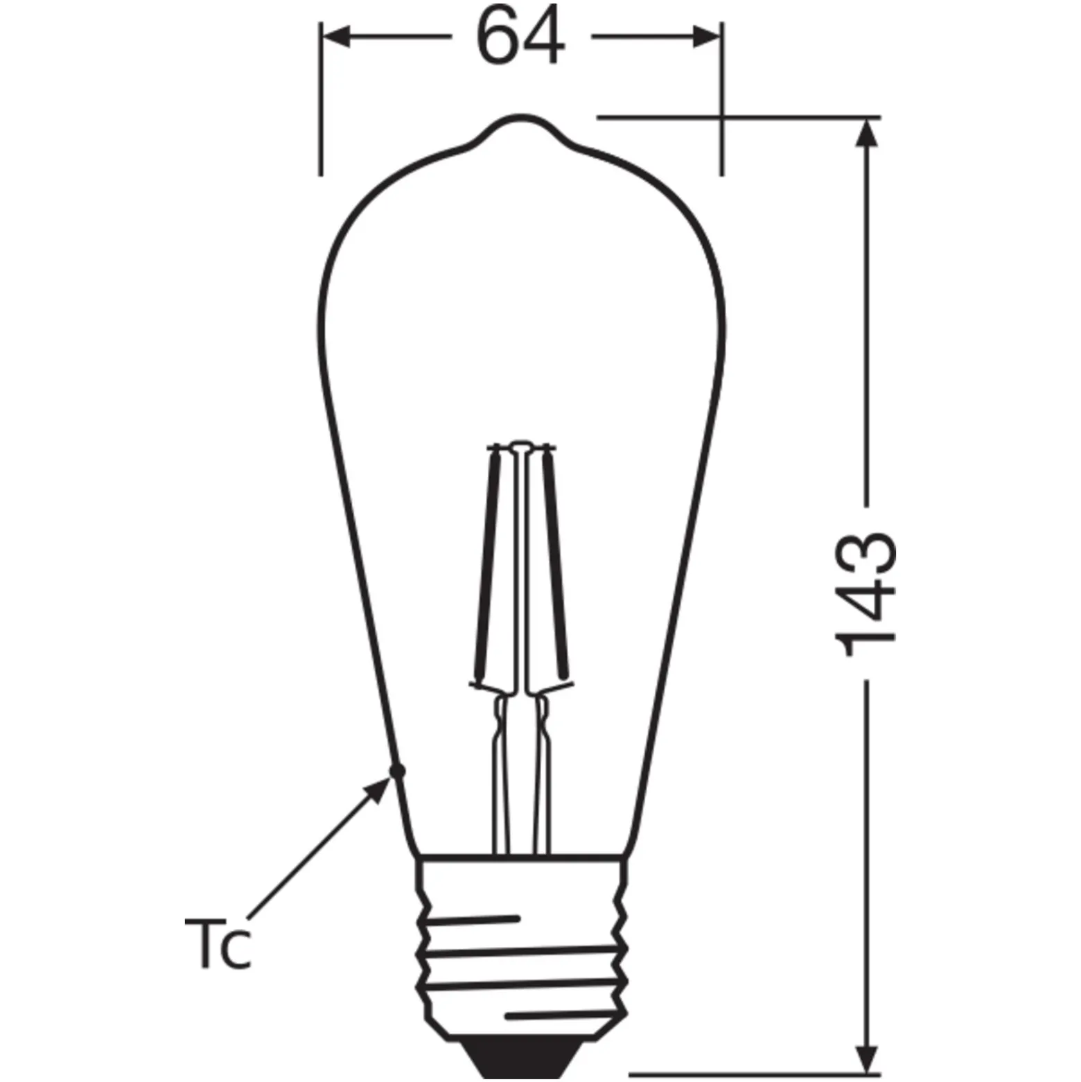 Ledvance Vintage 1906 LED E27 Päron Guld 2.5W 220lm - 824 Extra Varm Vit | Ersättare 22W