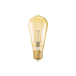 Ledvance Vintage 1906 LED E27 Päron Guld 2.5W 220lm - 824 Extra Varm Vit | Ersättare 22W