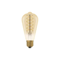 Ledvance Vintage 1906 LED E27 Päron Guld 4.8W 420lm - 822 Extra Varm Vit | Dimbar - Ersättare 37W