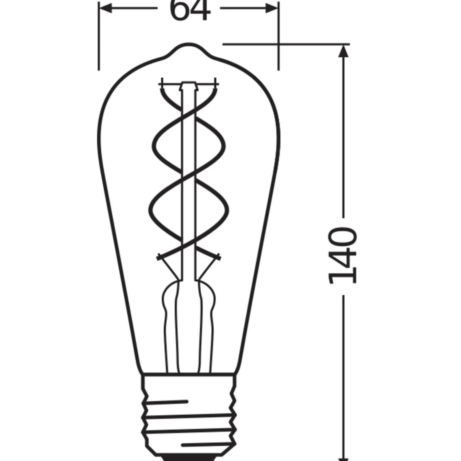 Ledvance Vintage 1906 LED E27 Päron Guld 4W 300lm - 820 Extra Varm Vit | Ersättare 25W