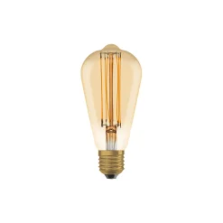 Ledvance Vintage 1906 LED E27 Päron Guld 8.8W 806lm - 822 Extra Varm Vit | Dimbar - Ersättare 60W