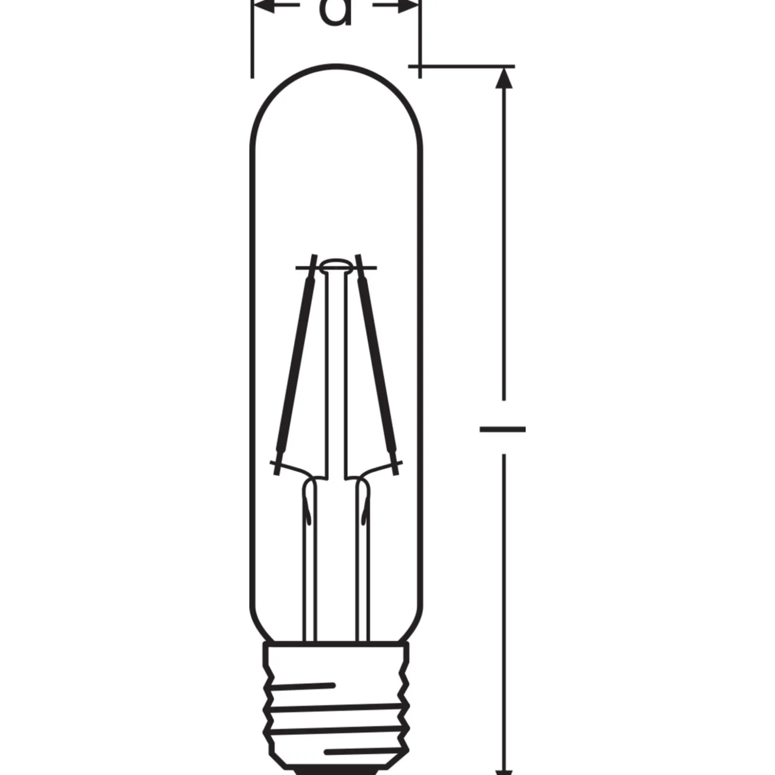 Ledvance Vintage 1906 LED E27 Rör Guld 2.5W 200lm - 820 Extra Varm Vit | Ersättare 20W