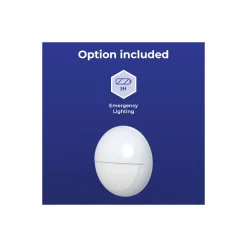 Noxion LED Plafond Pro V2 12/16/20W 2400lm - 830-840-865 CCT | 325mm - IP65 - 3 Timmar Nödbelysning + Ögonlock Ring Vit