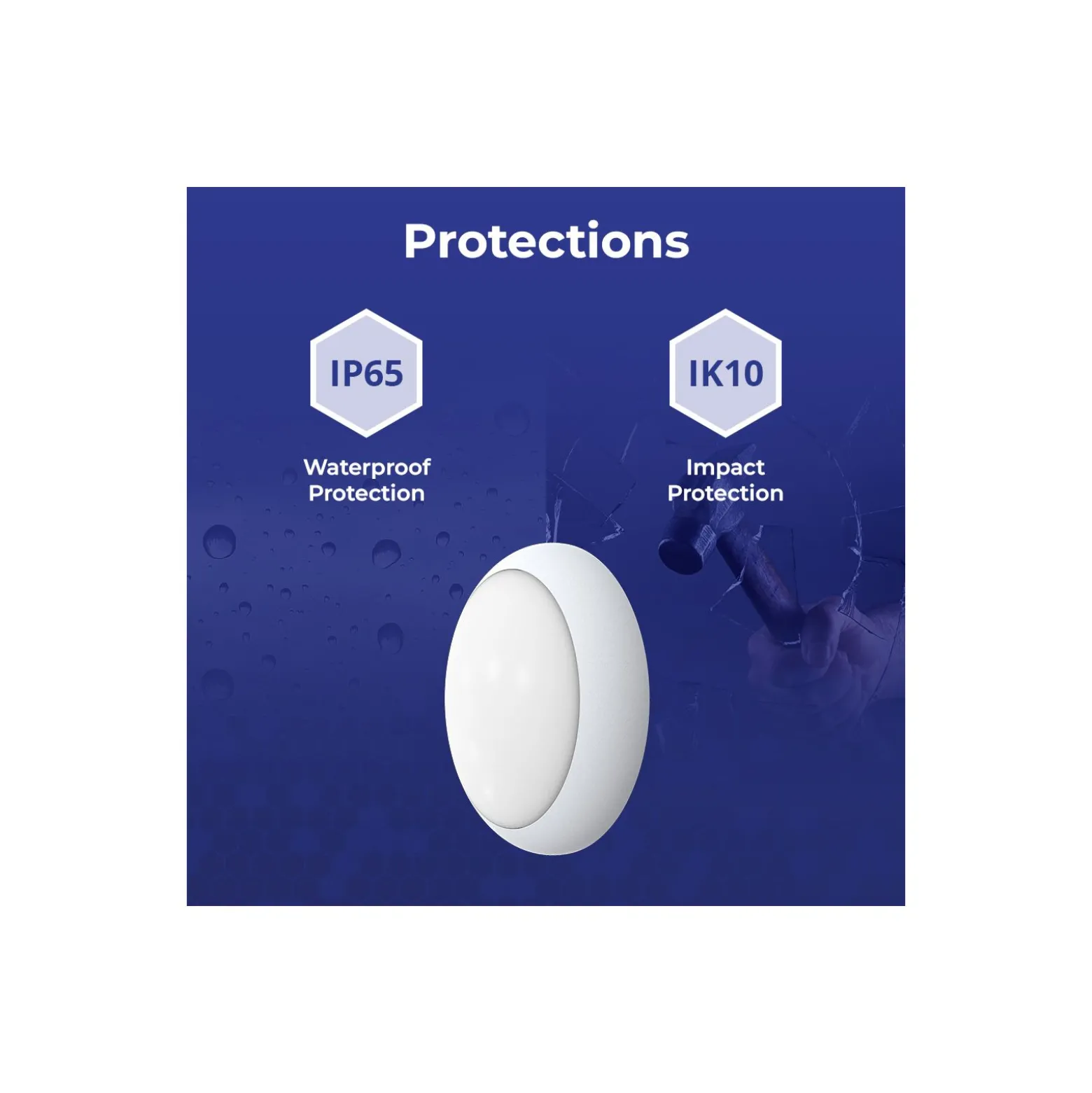 |Noxion LED Plafond Pro V2 12/16/20W 2400lm - 830-840-865 CCT | 325mm - IP65 - 3 Timmar Nödbelysning + Ring Vit