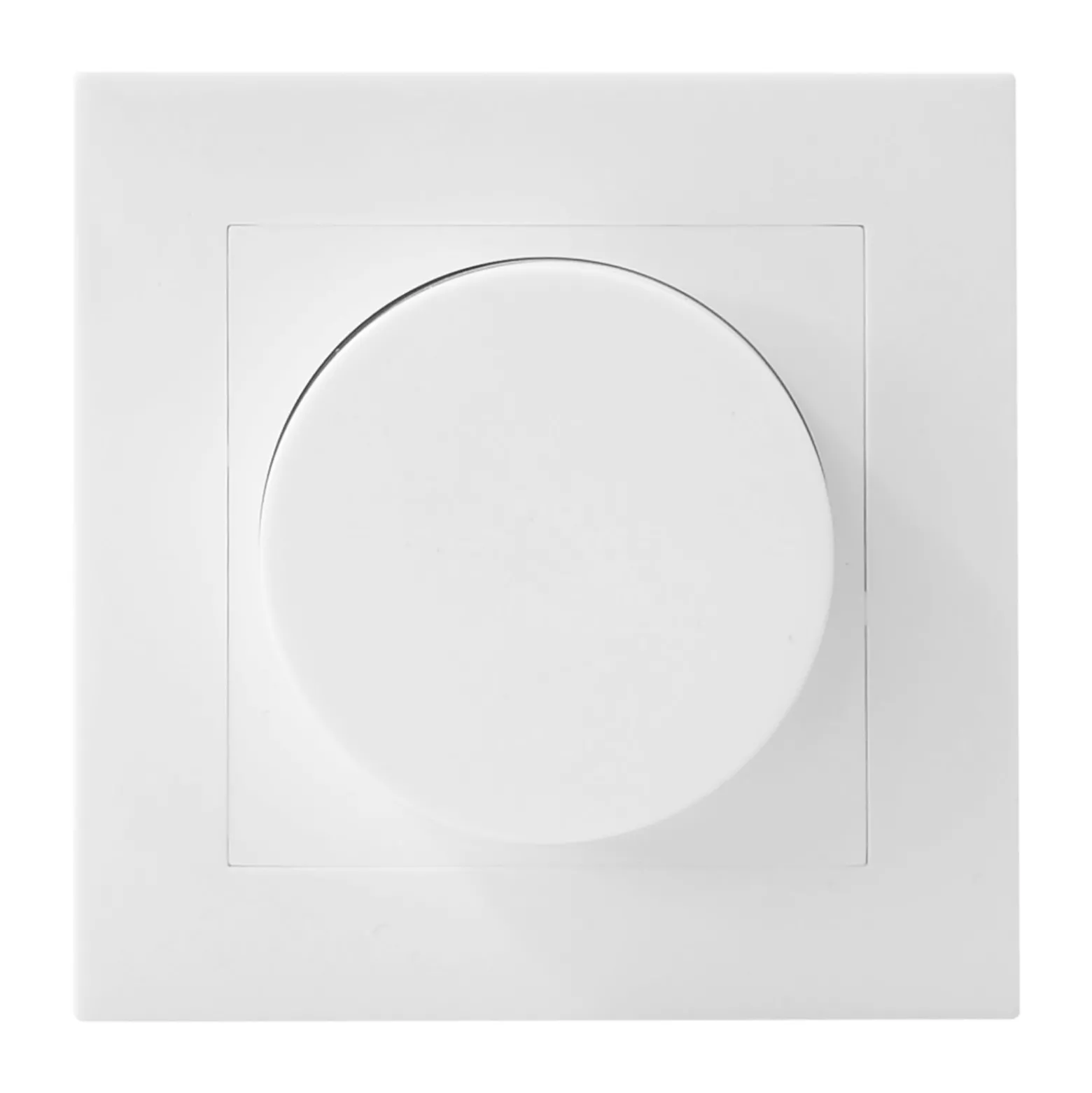 Noxion Roterande täckplatta för LED Dimmer | Hård kant - Vit