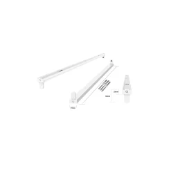 Noxion Allmänbruksarmatur Click V2 LED T8 | Passande för 1x 60cm LED Rör