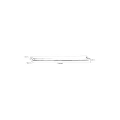 Noxion Allmänbruksarmatur Click Reflektor V2 LED T8 | Passande för 2x 120cm LED Rör