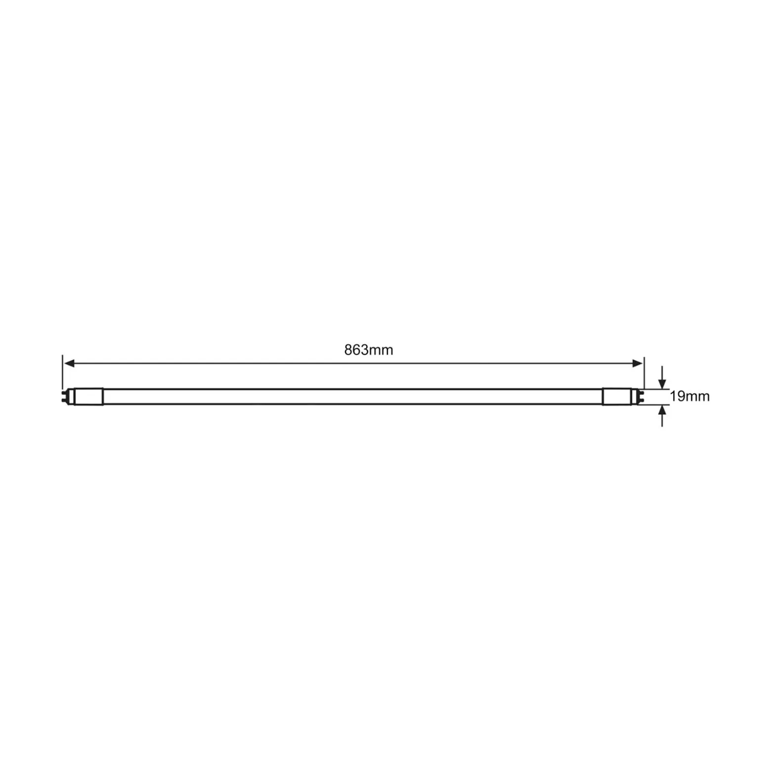 Noxion Avant LEDtube T5 Avant Extreme (Mains AC) High Output 18W 2800lm - 840 Kallvit | 85cm - Ersättare 39W