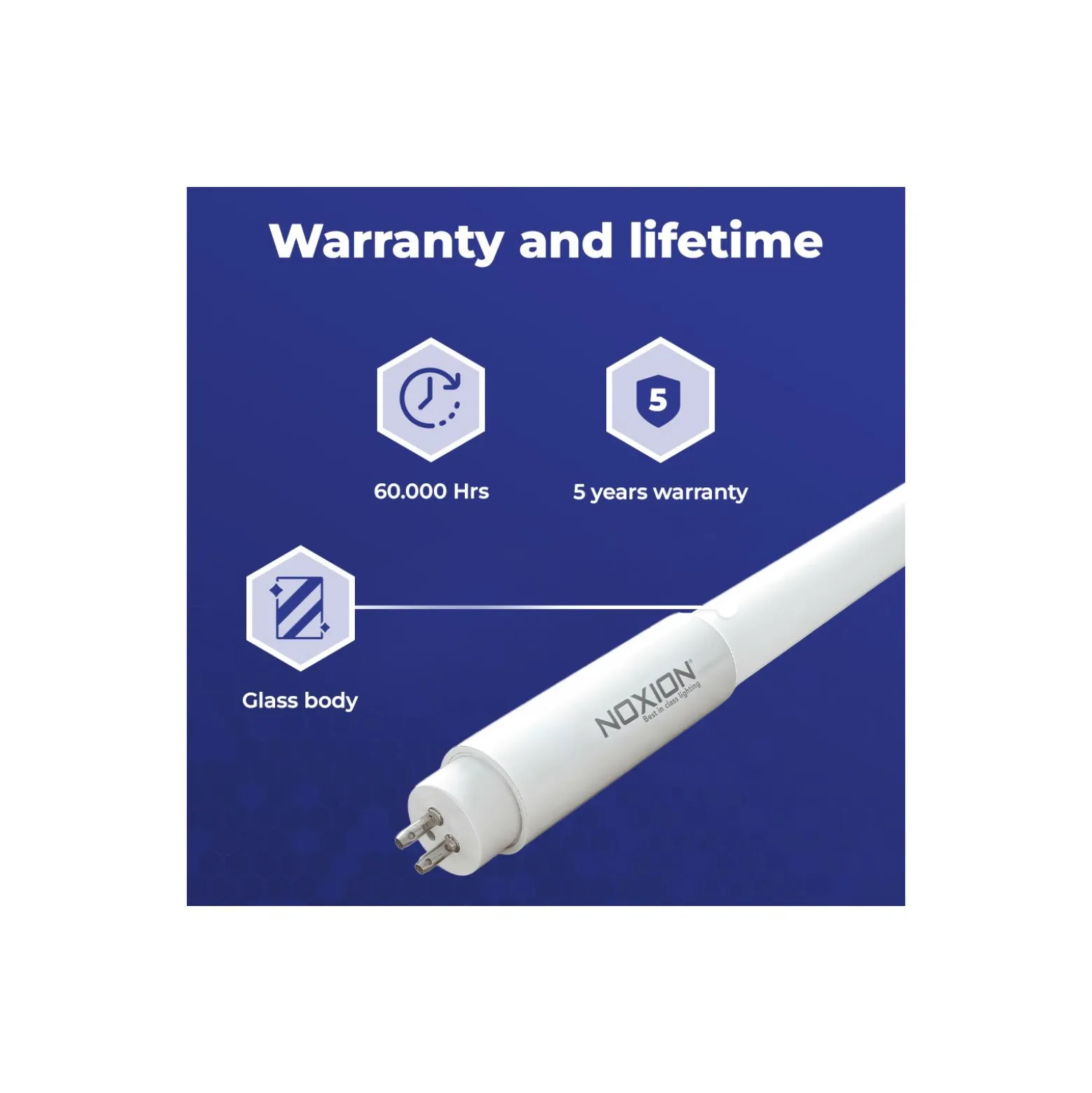Noxion Avant LEDtube T5 Avant Extreme Electronic (HF) Ultra Output 37W 5600lm - 840 Kallvit | 145cm - Ersättare 80W