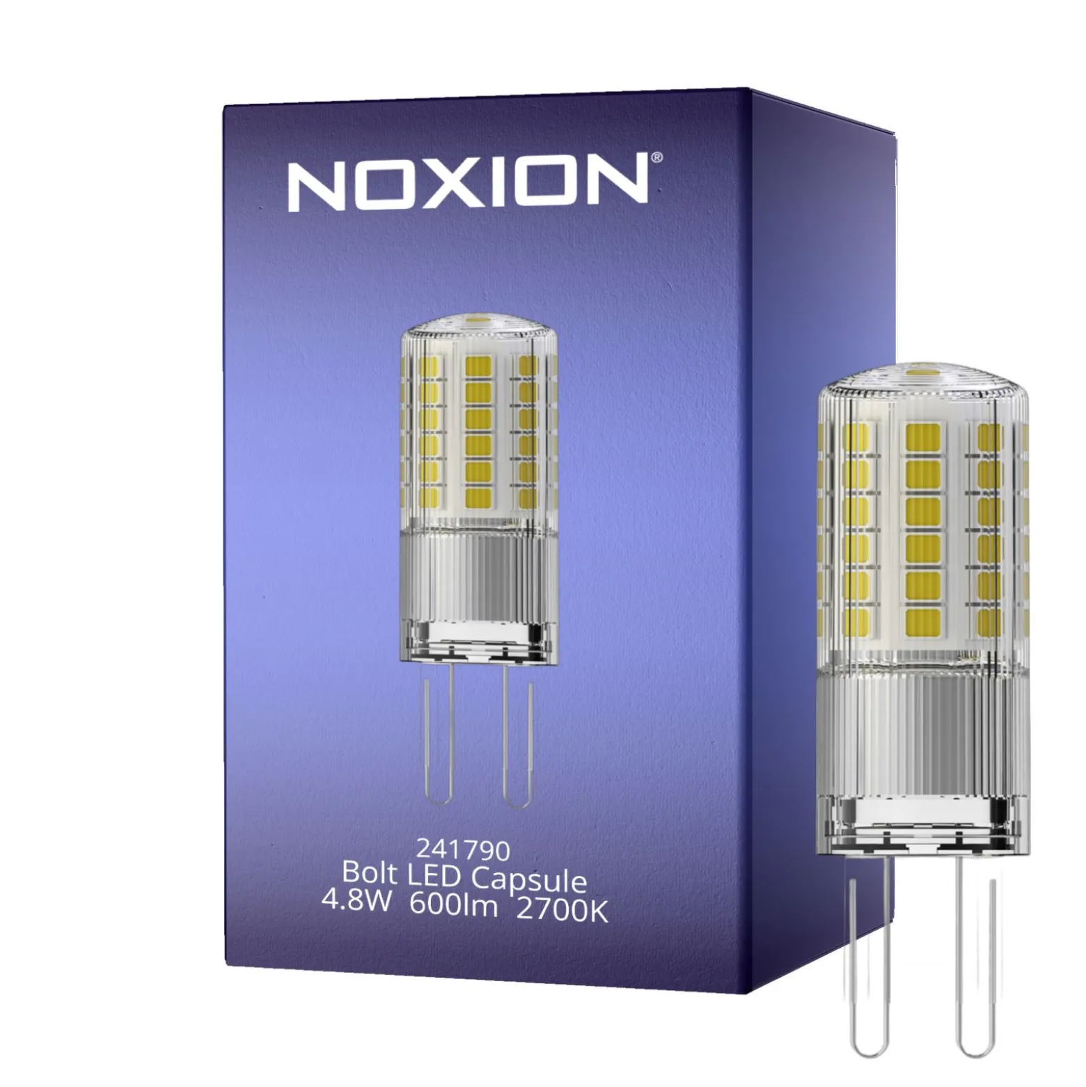 Noxion Bolt LED Capsule G9 4.8W 600lm - 827 Extra Varm Vit | Ersättare 50W