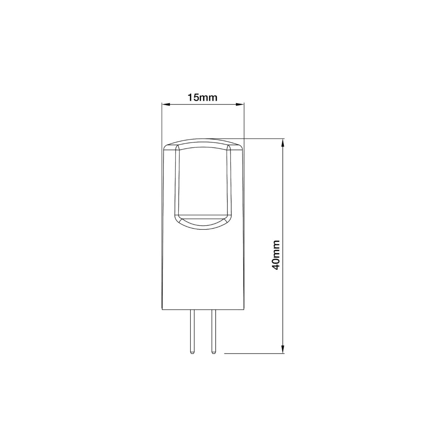 Noxion Bolt LED Capsule G4 2W 200lm - 827 Extra Varm Vit | Dimbar - Ersättare 21W