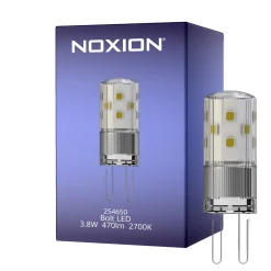 Noxion Bolt LED Kapsel G9 Klar 3.8W 470lm - 827 Extra Varm Vit | Ersättare 40W