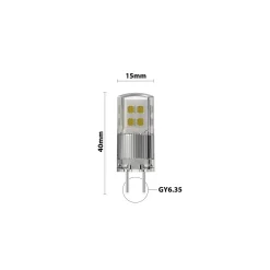 Noxion Bolt LED Kapsel GY6.35 2.6W 270lm - 830 Varm Vit| Ersättare 28W