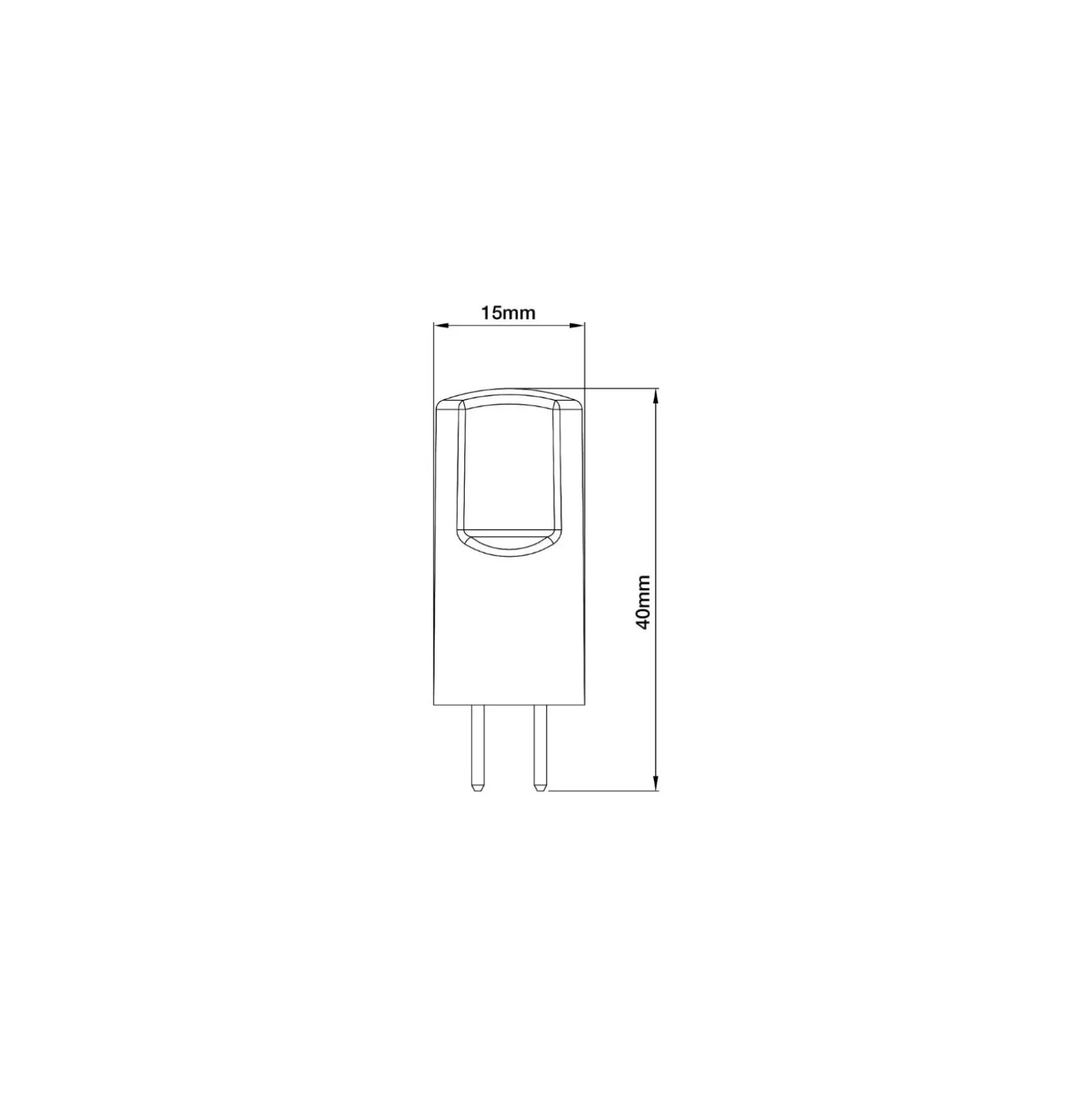 Noxion Bolt LED Kapsel GY6.35 2.6W 270lm - 830 Varm Vit| Ersättare 28W