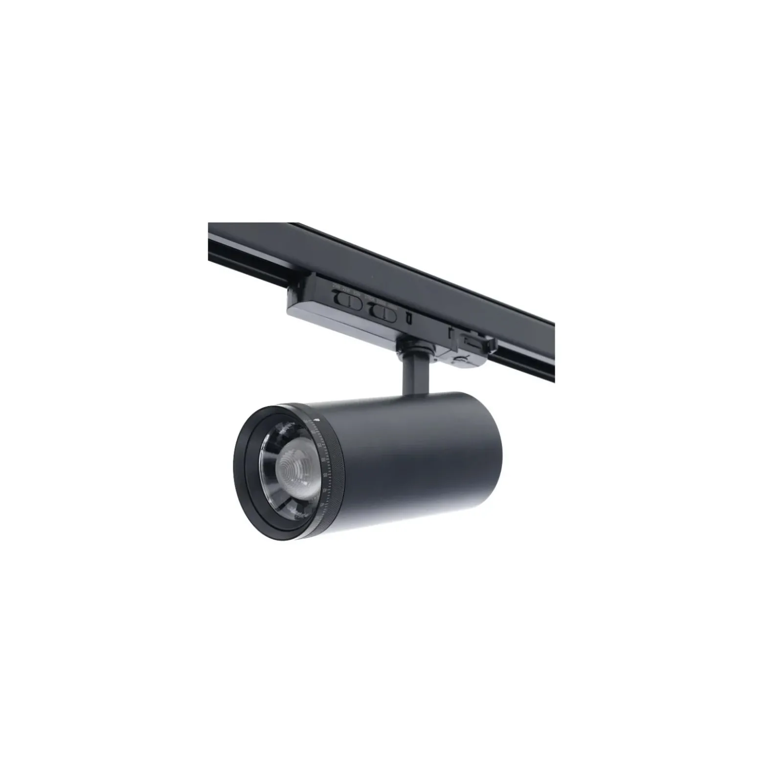 Noxion 3-Fas Spårbelysning Delta Aluminium Svart 30W 2250lm 15-55D - 927-930-940 CCT | Zoombar