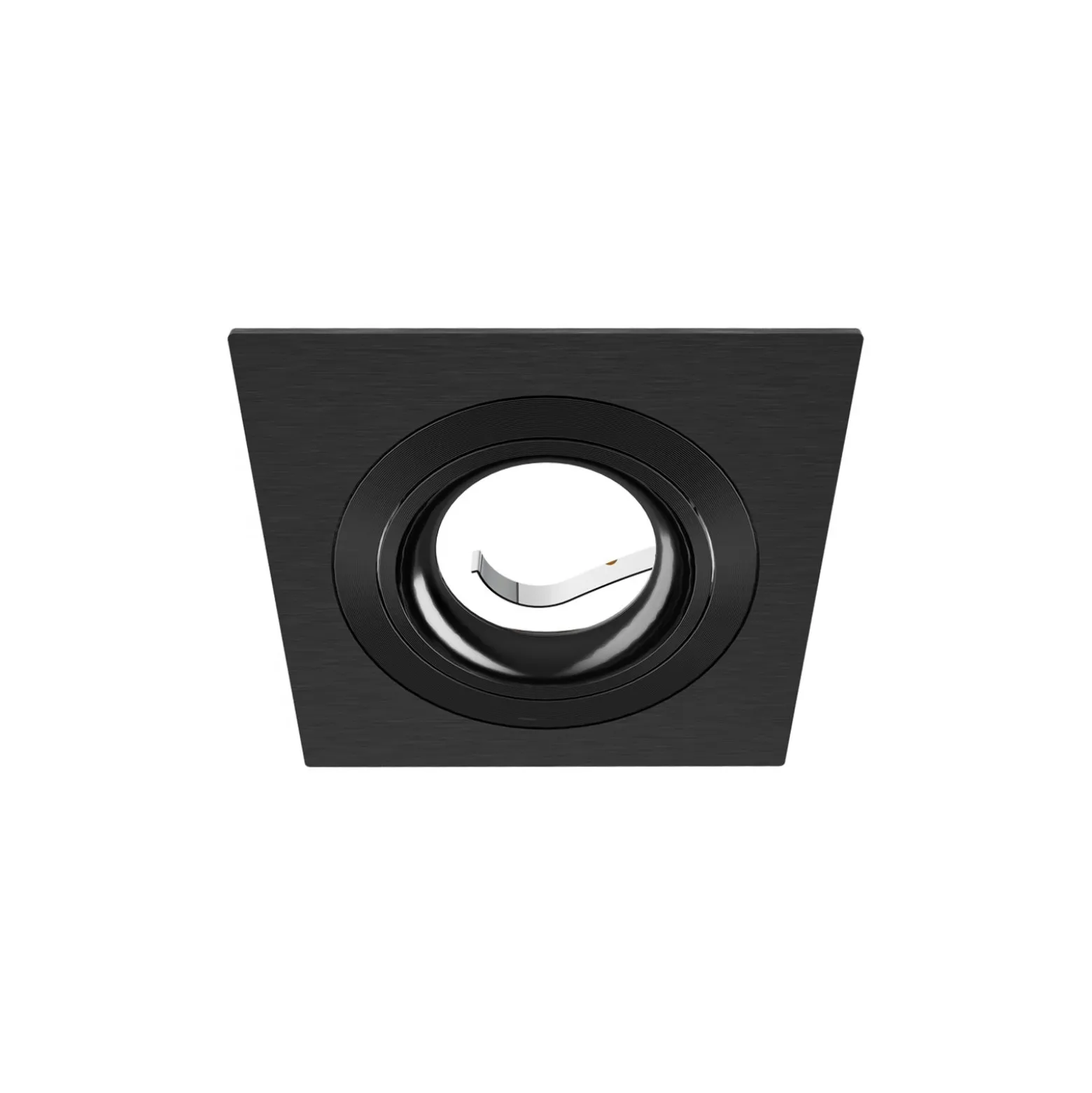 Noxion Infälld Spot Boxi MR16 Lutningsbar Textur & Glänsande Svart |Utskärning 80mm - IP20 - Inkl. GU10 Sockel