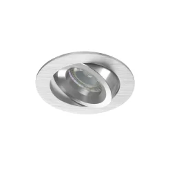 Noxion Infälld Spot Drome MR16 Lutningsbar Aluminium | Utskärning 69mm - GU10 Sockel