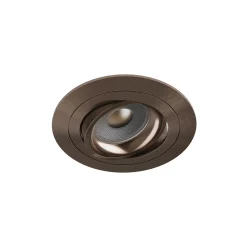 Noxion Infälld Spot Logic MR16 Lutningsbar Glänsande Bronze | 92mm - Utskärning 80mm - IP20 - Inkl. GU10 Sockel