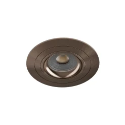 Noxion Infälld Spot Logic MR16 Lutningsbar Glänsande Bronze | 92mm - Utskärning 80mm - IP20 - Inkl. GU10 Sockel