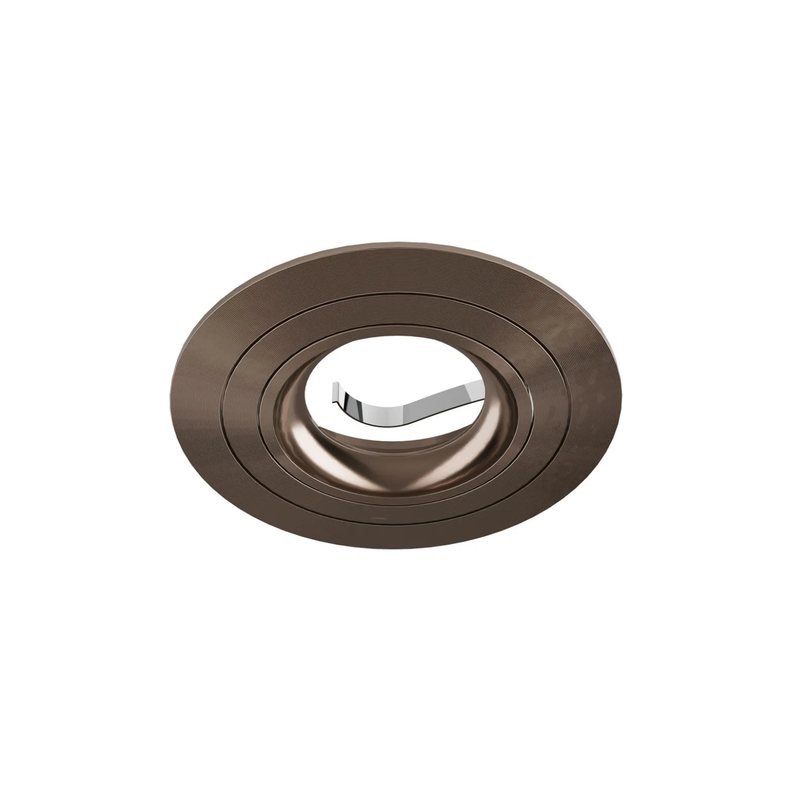 Noxion Infälld Spot Logic MR16 Lutningsbar Glänsande Bronze | 92mm - Utskärning 80mm - IP20 - Inkl. GU10 Sockel