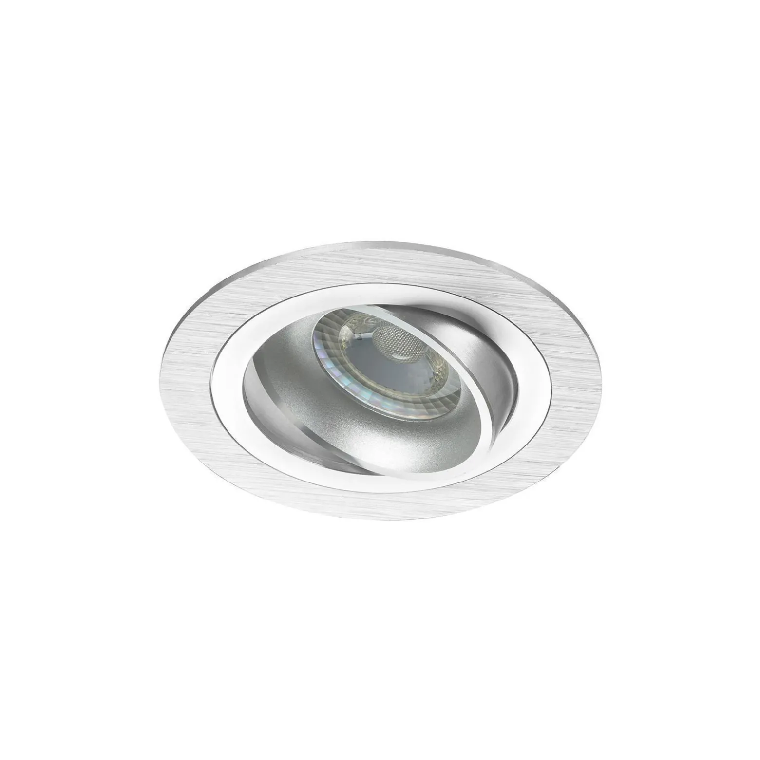 Noxion Infälld Spot Logic MR16 Lutningsbar Aluminium | Utskärning 80mm - GU10 Sockel