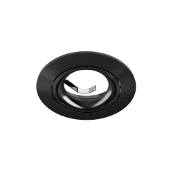Noxion Infälld Spot Vision MR16 Lutningsbar Glänsande Svart | 82mm - Utskärning 69mm - IP20 - Inkl. GU10 Sockel