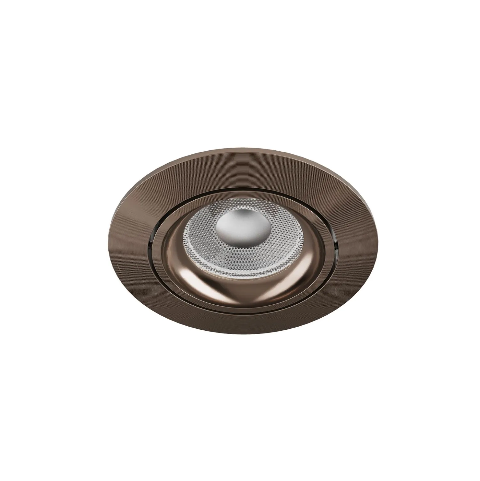 Noxion Infälld Spot Vision MR16 Lutningsbar Glänsande Bronze | 82mm - Utskärning 69mm - IP20 - Inkl. GU10 Sockel