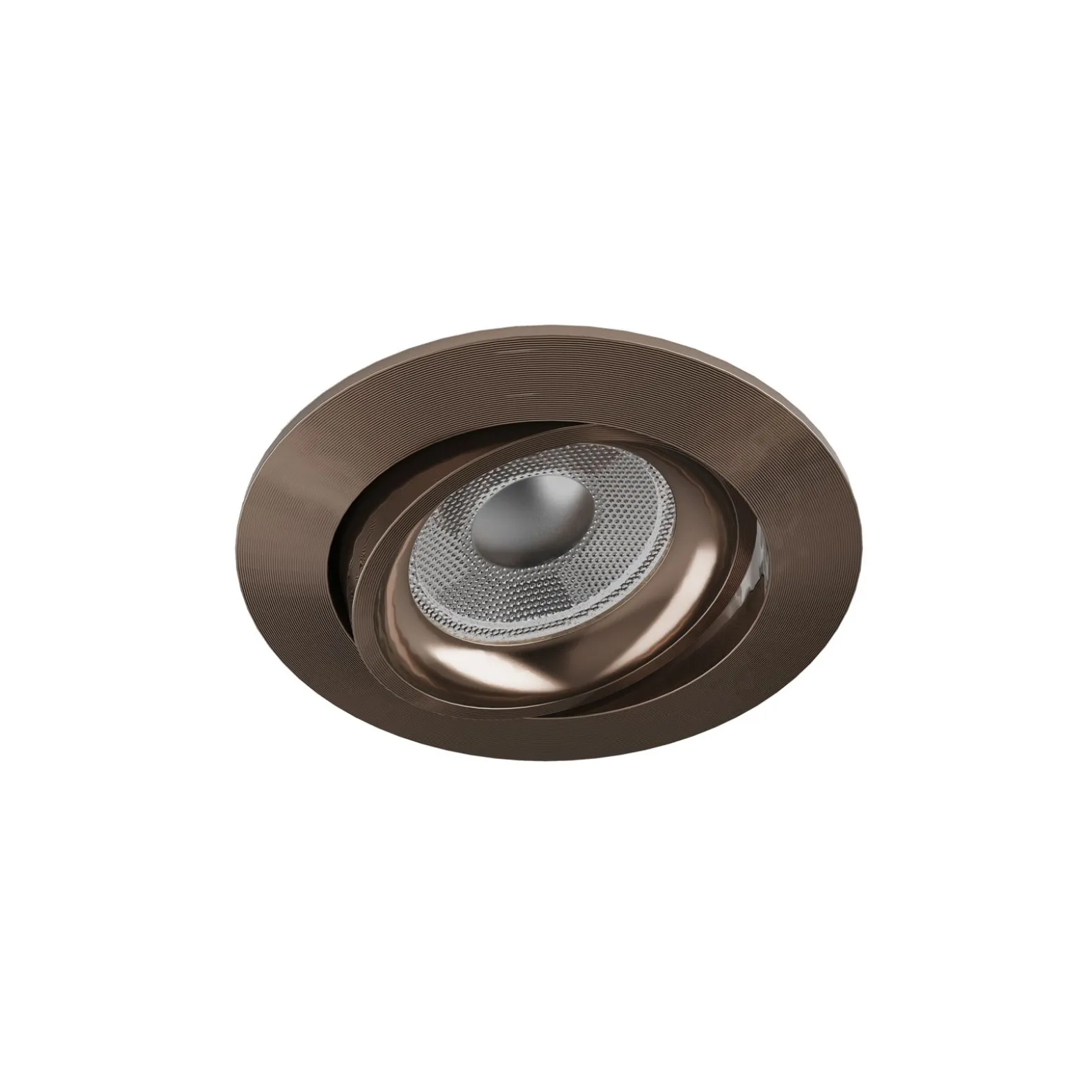 Noxion Infälld Spot Vision MR16 Lutningsbar Glänsande Bronze | 82mm - Utskärning 69mm - IP20 - Inkl. GU10 Sockel