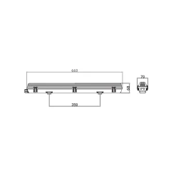 Noxion LED Allmänbruksarmatur Vattentät ArmaturPoseidon V2.0incl. 1x Noxion LED Rör T8 Standard Output 9W 900lm - 830 Varm Vit | 60cm