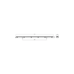 Noxion LED Allmänbruksarmatur Vattentät Armatur Poseidon V2.0 | Passande För 2x150cm LED Rör