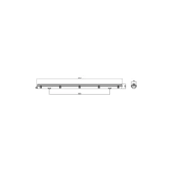 Noxion LED Allmänbruksarmatur Vattentät Armatur Poseidon V2.0 | Passande För 1x120cm LED Rör