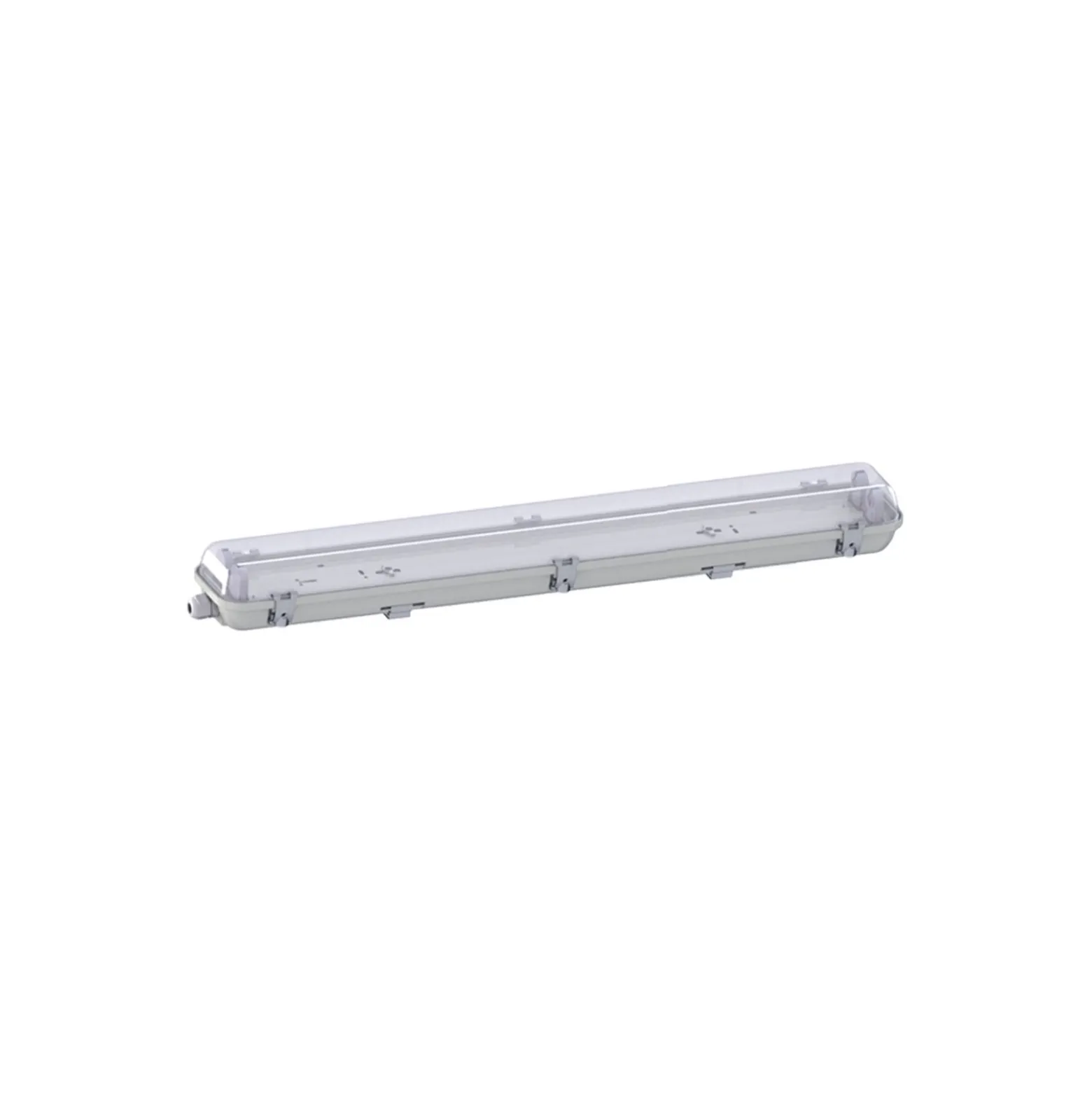 Noxion LED Allmänbruksarmatur Vattentät ArmaturPoseidon V2.0incl. 2x Noxion LED Rör T8 Standard Output 9W 2x900lm - 830 Varm Vit | 60cm