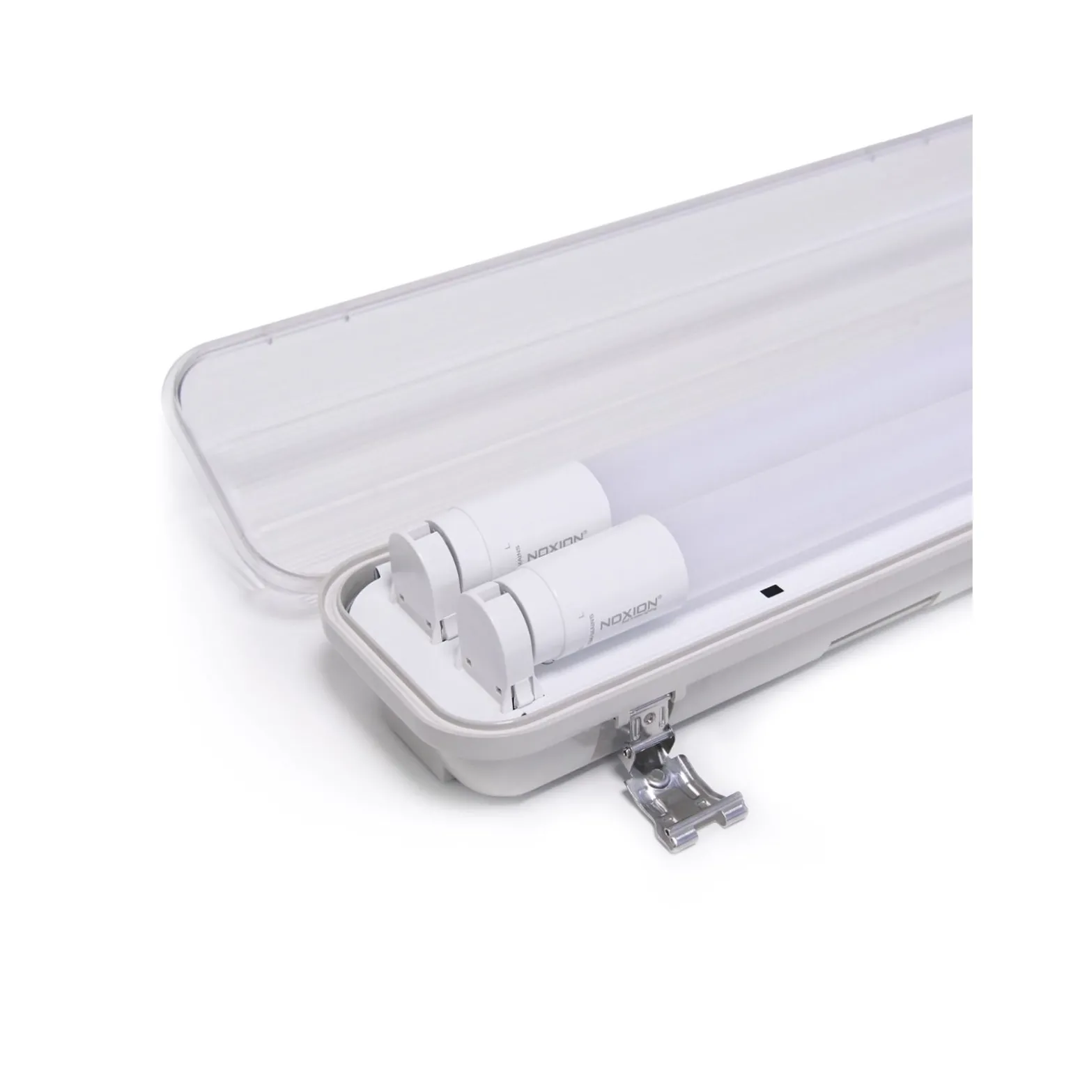 Noxion LED Allmänbruksarmatur Vattentät ArmaturPoseidon V2.0incl. 2x Noxion LED Rör T8 Standard Output 9W 2x900lm - 830 Varm Vit | 60cm