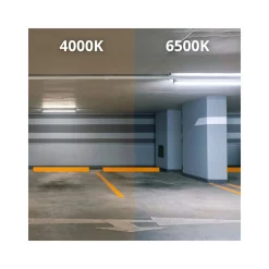 Noxion LED Allmänbruksarmatur Vattentät Poseidon V2.0 55W 7700lm - 840 Kallvit | 150cm - Kabelgenomföring (5x2.5mm2) - 3 Timmar Nödbelysning