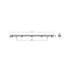 Noxion LED Allmänbruksarmatur Vattentät ArmaturPoseidon V2.0incl. 1x Noxion LED Rör T8 Standard Output 15W 1800lm - 865 Dagsljus | 120cm