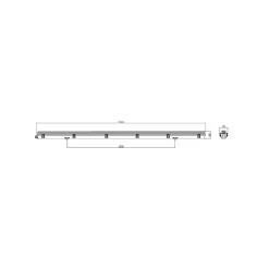 Noxion LED Allmänbruksarmatur Vattentät ArmaturPoseidon V2.0incl. 1x Noxion LED Rör T8 Standard Output 19W 2300lm - 840 Kallvit | 150cm