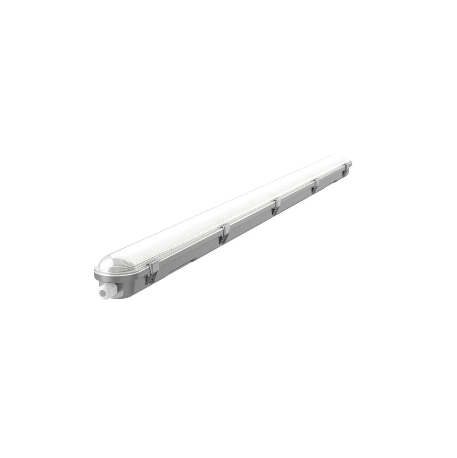 Noxion LED Allmänbruksarmatur Vattentät Poseidon V2.0 43W 6000lm - 840 Kallvit | 150cm - Kabelgenomföring (5x2.5mm2) - Dali Dimbar