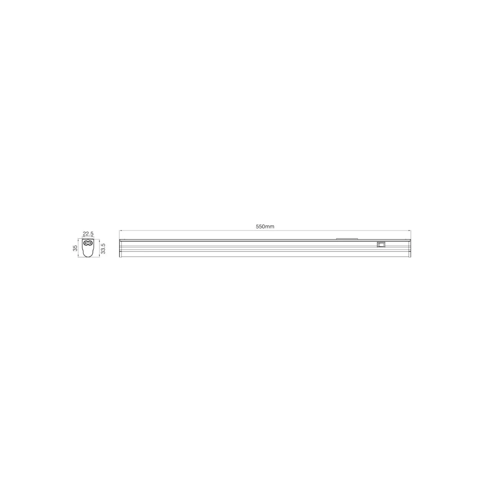 Noxion LED Allmänbruksarmatur Batline V2.0 8W 990/1080/1050lm - 830-865 CCT | 60cm