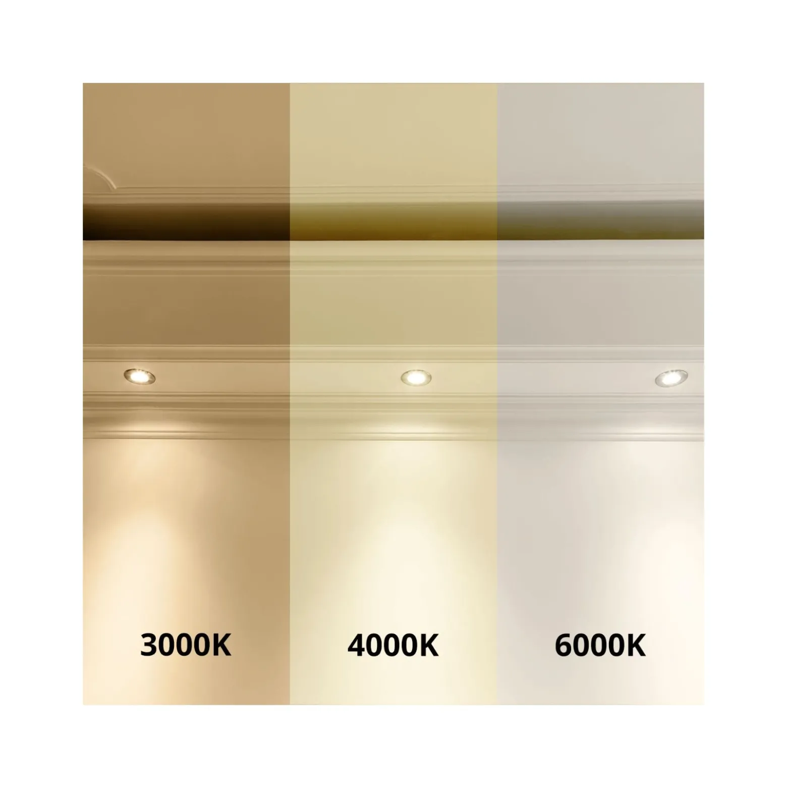 Noxion LED Downlight Ecowhite Vit 18W 1530lm 110D - 830 840 860 Justerbar Vit | 217mm - Utskärning 55-175mm - Dimbar