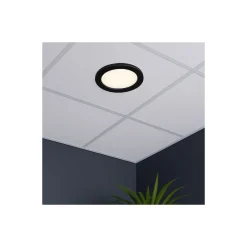Noxion LED Downlight Ecowhite Svart 18W 1530lm - 830-840-860 CCT | Utskärning 55-175mm - Dimbar