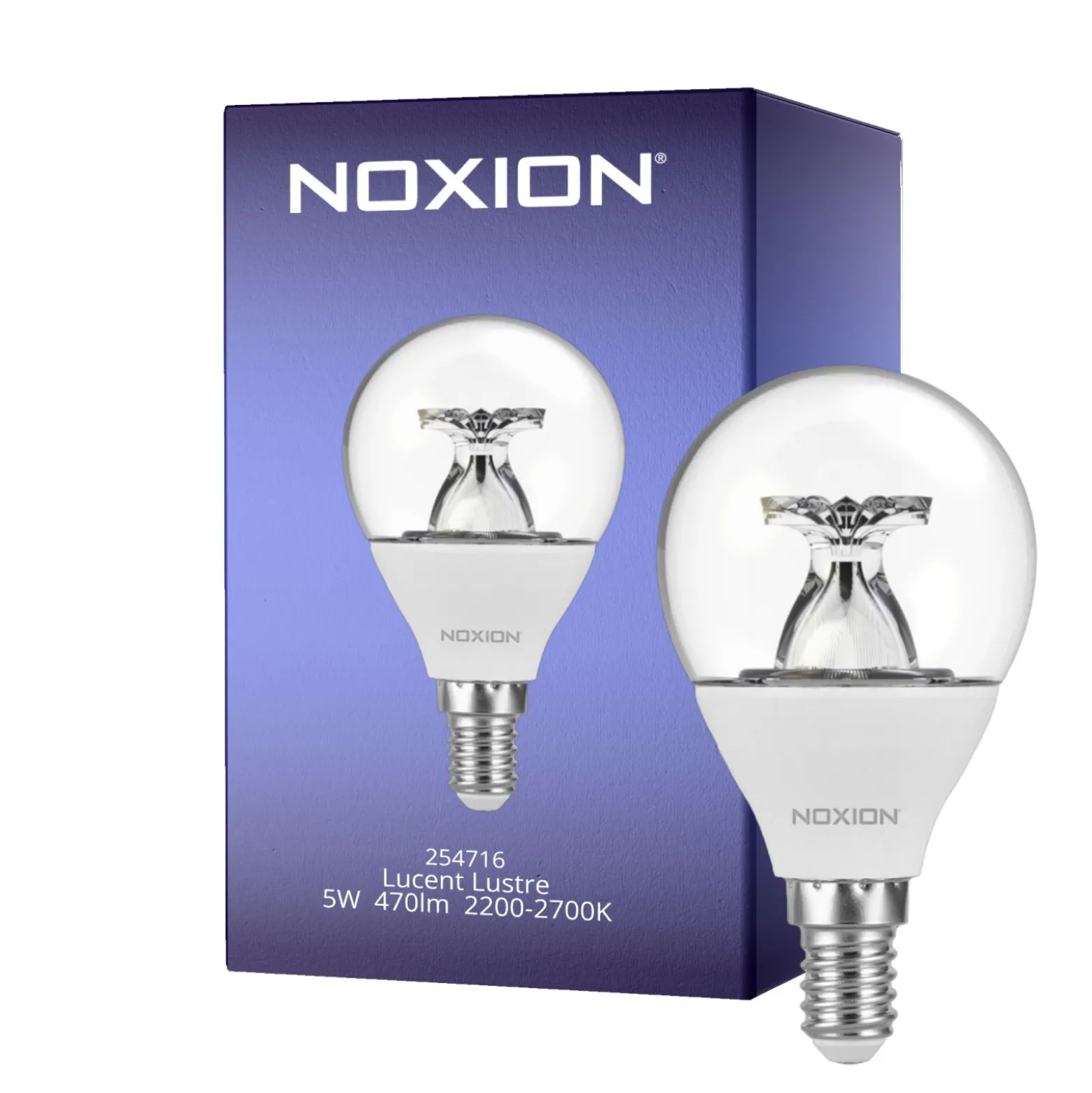 Noxion LED E14 Boll 5W 470lm - 922 - 927 Dim to Warm| Bästa Färgåtergivning - Dimbar - Ersättare 40W