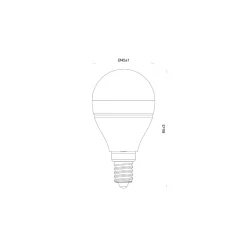 Noxion LED E14 Boll 5W 470lm - 922 - 927 Dim to Warm| Bästa Färgåtergivning - Dimbar - Ersättare 40W