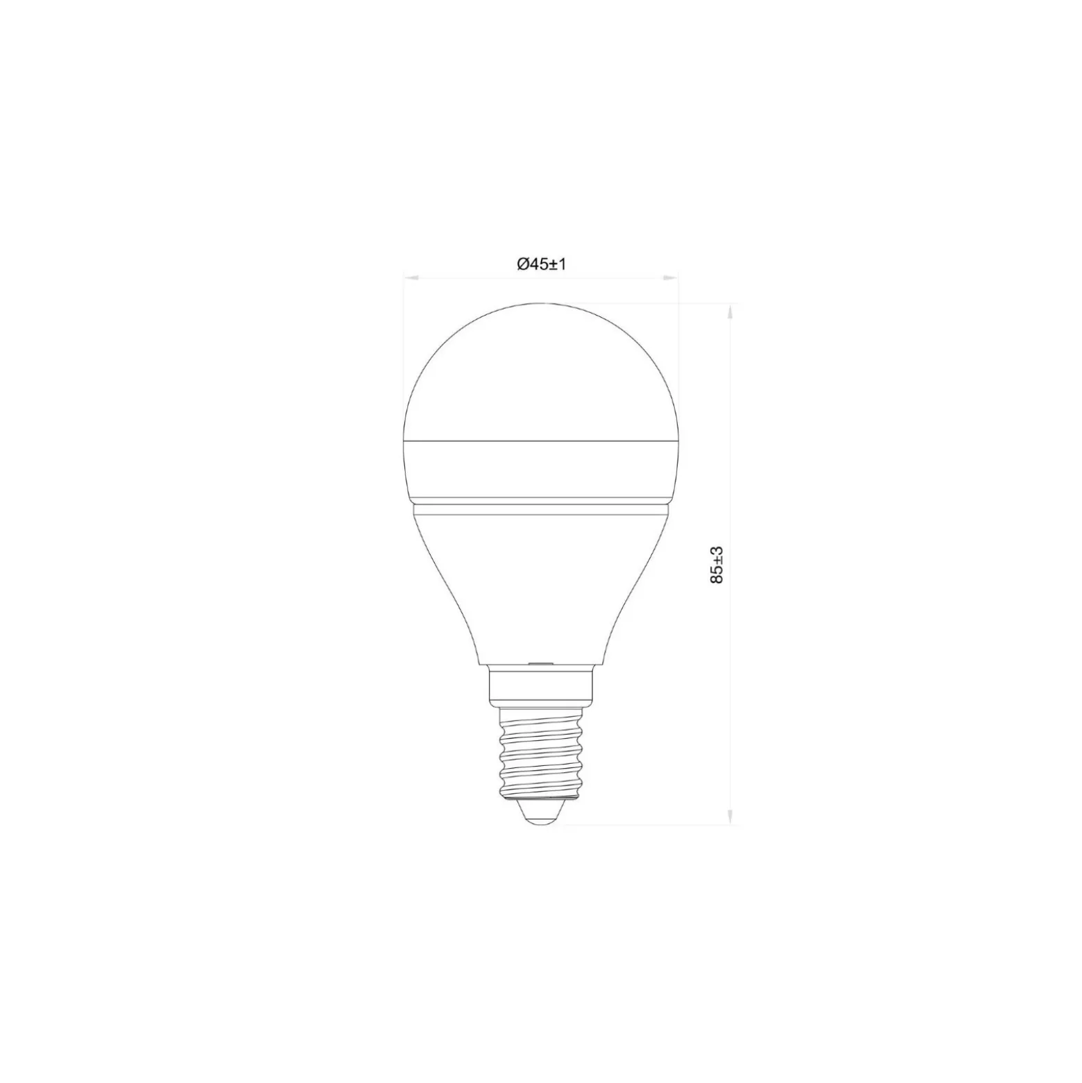 Noxion LED E14 Boll 5W 470lm - 922 - 927 Dim to Warm| Bästa Färgåtergivning - Dimbar - Ersättare 40W