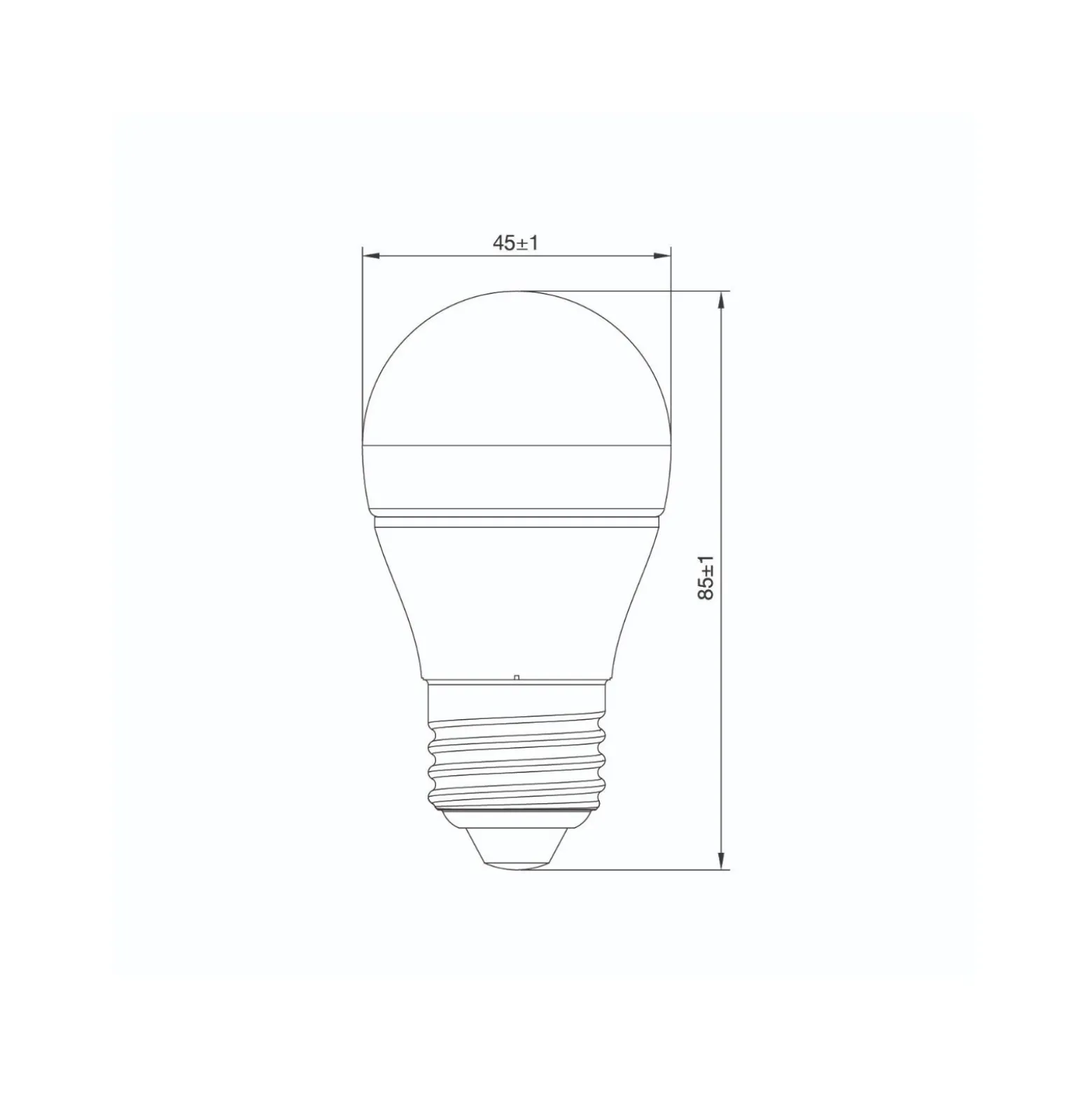 Noxion LED E27 Boll 5.5W 470lm - 922 - 927 Dim to Warm | Bästa Färgåtergivning - Dimbar - Ersättare 40W