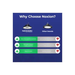 Noxion LED Highbay Ecowhite V2.0 200W 32000lm 120D - 840 Kallvit | IP65 - 1-10V Dimbar