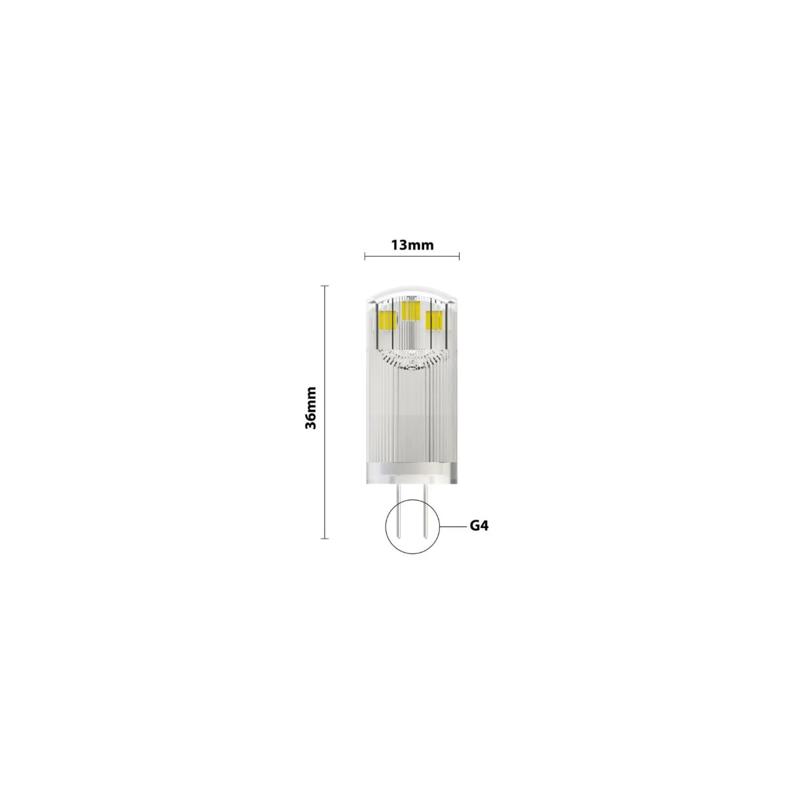 Noxion LED Kapsel G4 1.8W 190lm - 827 Extra Varm Vit| Ersättare 20W