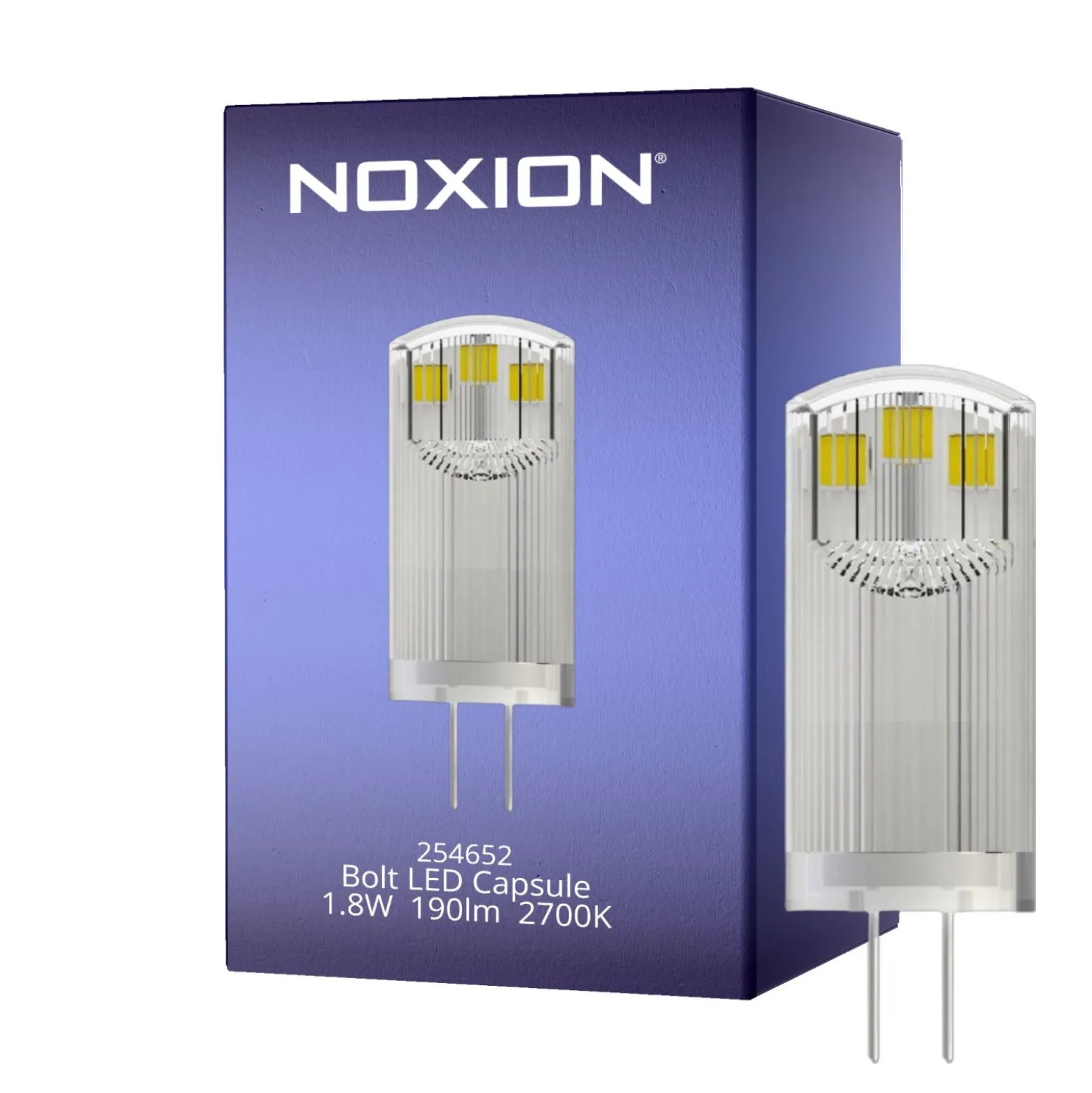 Noxion LED Kapsel G4 1.8W 190lm - 827 Extra Varm Vit| Ersättare 20W