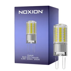 Noxion LED Kapsel G9 4.8W 600lm - 830 Varm Vit| Ersättare 48W